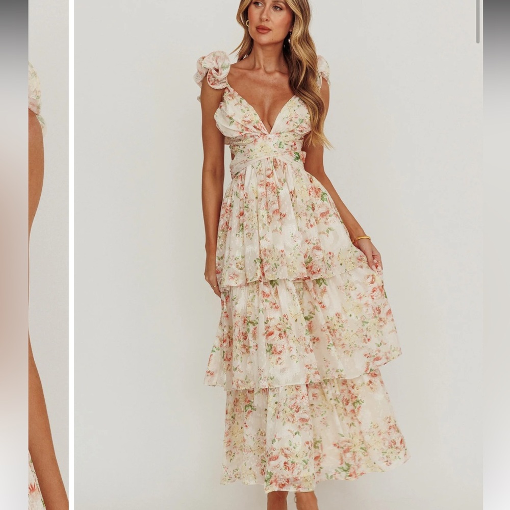 Storia Dress bought from Worth Collective: Floral Tiered Maxi Dress